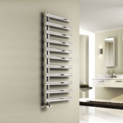 Reina Cavo Polished Stainless Steel Designer Towel Rail 880 x 500mm