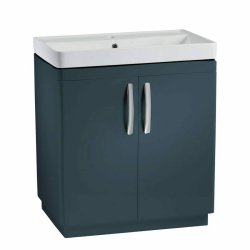 Tavistock Compass 800mm Oxford Blue Freestanding Unit and Basin