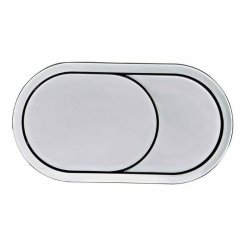 Tavistock Oval Chrome Flush Button