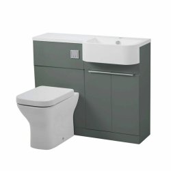 Tavistock Match 1000mm Viridian Green Right Handed Unit & Basin