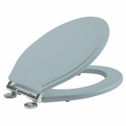 Tavistock Vitoria Soft Close Mineral Blue Wooden Toilet Seat