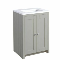 Tavistock Lansdown 600mm Pebble Grey Underslung Vanity Unit