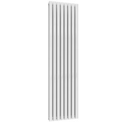 Reina Neva Vertical White Mild Steel Designer Double Radiator 1800 x 472mm