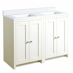 Tavistock Lansdown 1200mm Linen White Underslung Vanity Unit