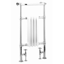 Reina Alicia White Chrome Designer Towel Rail 952 x 479mm