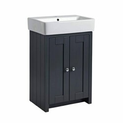 Tavistock Lansdown 575mm Matt Dark Grey Freestanding Vanity Unit