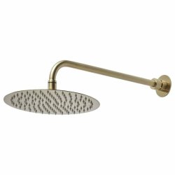 Tavistock Brushed Brass Round Adjustable Shower Arm