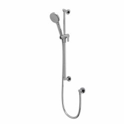 Tavistock Chrome Round Shower Riser Rail Kit