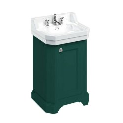 Burlington Edwardian 560mm Matt Green Cloakroom Vanity Unit