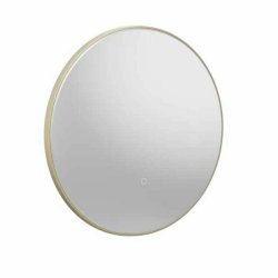 Tavistock Oxygen 600mm Brass Illuminated Circular Mirror