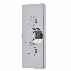 Tavistock Axiom Chrome Dual Function Push Button Shower Valve