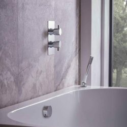 Tavistock Quantum Chrome Dual Function Bath Filler and Handset