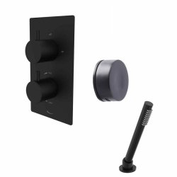 Tavistock Quantum Black Dual Function Bath Filler and Handset