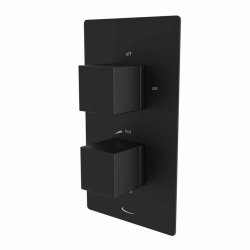 Tavistock Index Black Dual Outlet Concealed Shower Valve