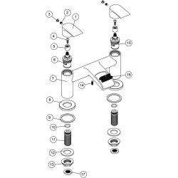 Ajax Rase Chrome Bath Filler