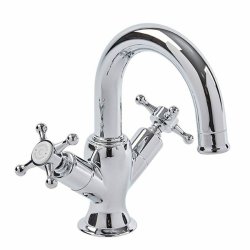 Tavistock Ashmore Chrome Basin Mixer with Click Waste