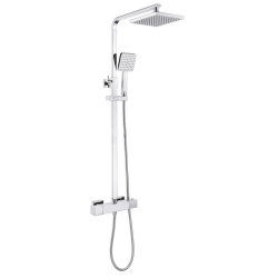 Ajax Ashby Cool Touch Thermostatic Mixer Shower with Overhead Kit in Chrome