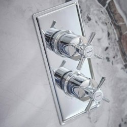 Tavistock Cheltenham Chrome Dual Outlet Concealed Shower Valve