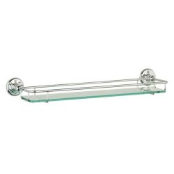 Tavistock Traditional Chrome and Glass Bathroom Shelf