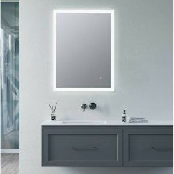 Ajax Crossland 800 x 600mm Rectangular Edge Lit LED Mirror