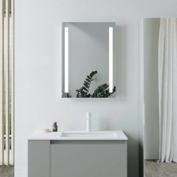 Ajax Meadowbank 800 x 600mm Rectangular Front Lit LED Mirror