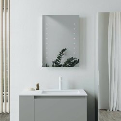 Ajax Timberley 600 x 400mm Rectangular Front Lit Battery Powered LED Mirror