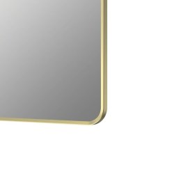 Ajax Gedney 800 x 600mm Brushed Brass Rectangular Mirror