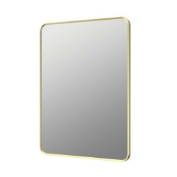 Ajax Gedney 800 x 600mm Brushed Brass Rectangular Mirror