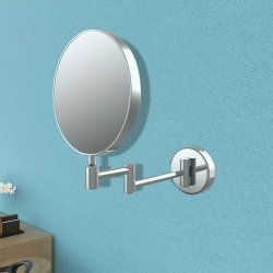 Ajax Sibsey Chrome Round Cosmetic Mirror