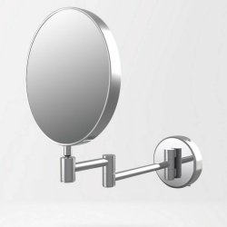 Ajax Sibsey Chrome Round Cosmetic Mirror