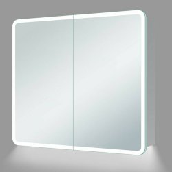 Ajax Allington 700 x 600mm Rectangular 2 Door LED Mirror Cabinet