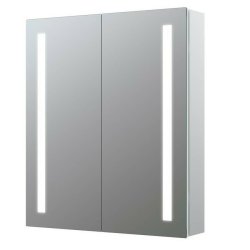 Ajax Tintern 700 x 600mm Rectangular 2 Door LED Mirror Cabinet