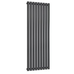 Reina Neva Vertical Anthracite Mild Steel Designer Single Radiator 1500 x 531mm