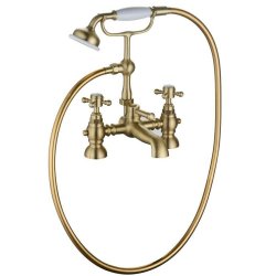 Ajax Trent Brushed Brass Bath Shower Mixer