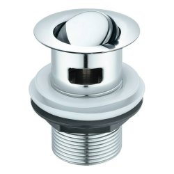 Ajax Chrome Slotted Flip Plug Basin Waste