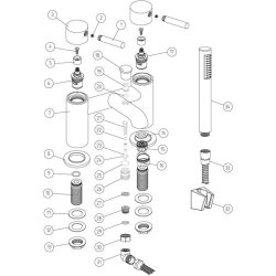 Ajax Ouse Chrome Bath Shower Mixer