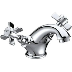 Ajax Lud Chrome Basin Mixer with Waste