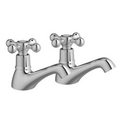 Ajax Stainforth Chrome Bath Pillar Taps