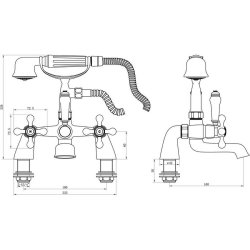 Ajax Stainforth Chrome Bath Shower Mixer