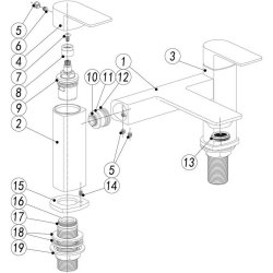 Ajax Don Chrome Bath Filler