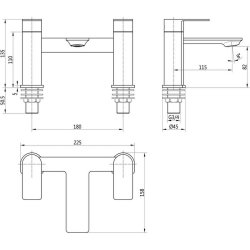 Ajax Don Chrome Bath Filler