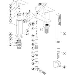 Ajax Don Chrome Bath Shower Mixer