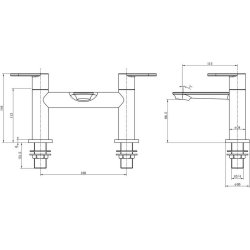 Ajax Lymm Chrome Bath Filler