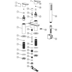 Ajax Lymm Chrome Bath Shower Mixer