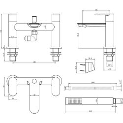 Ajax Lymm Chrome Bath Shower Mixer