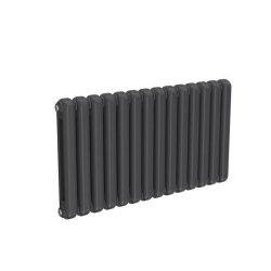 Reina Coneva Horizontal Anthracite Mild Steel Designer Single Radiator 550 x 1000mm