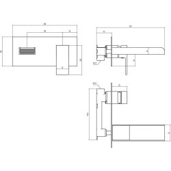 Ajax Beck Chrome Wall Mounted Basin Mixer