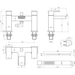 Ajax Beck Chrome Bath Shower Mixer