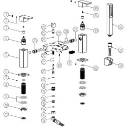 Ajax Beck Chrome Bath Shower Mixer