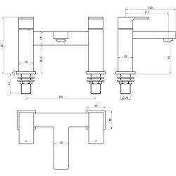 Ajax Yarmshaw Chrome Bath Filler